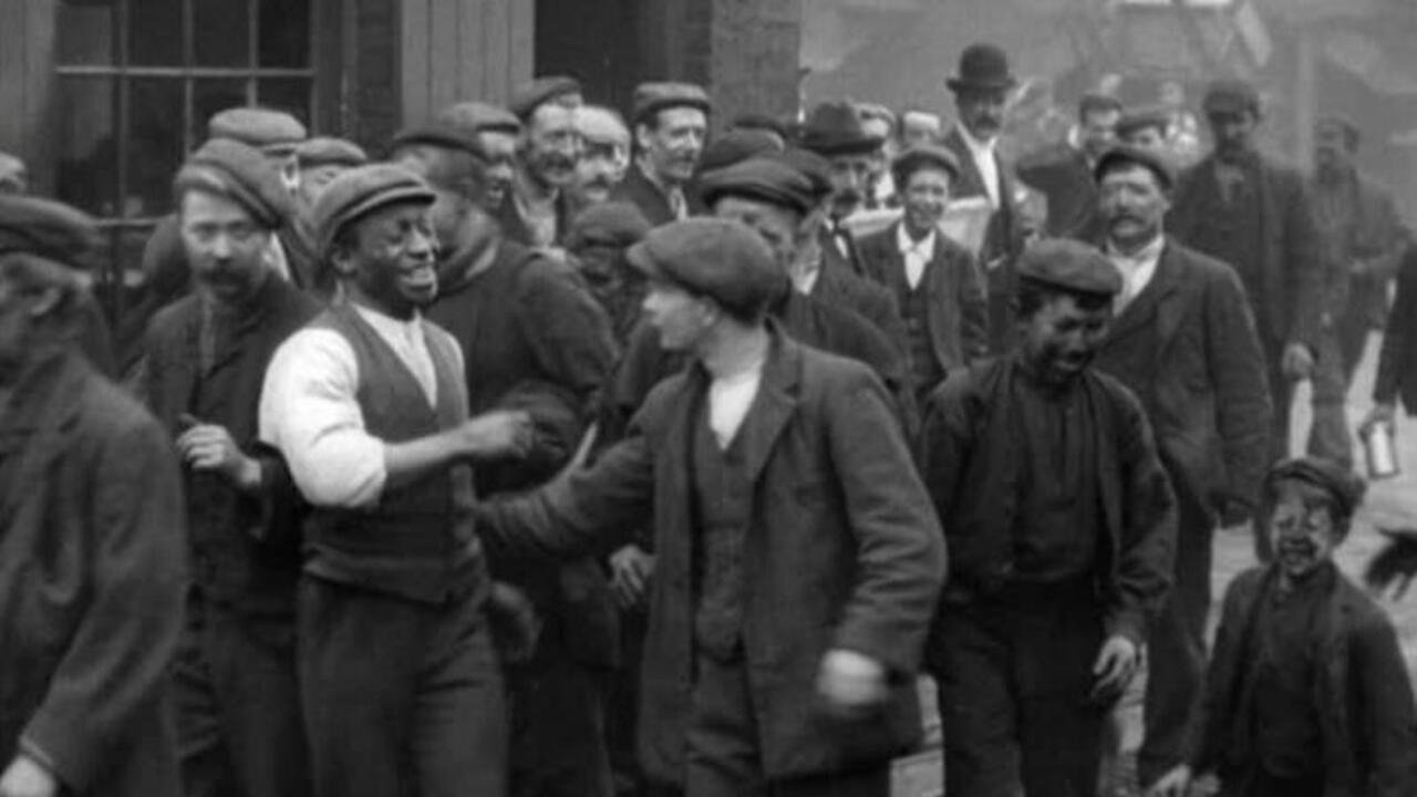 Miners Leaving Pendlebury Colliery