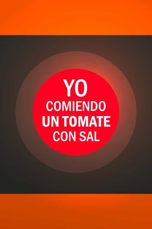 Me eating a tomatoe with salt